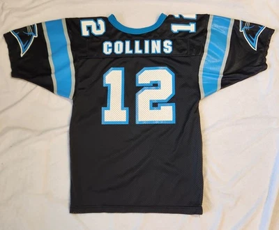 Camiseta deportiva Kerry Collins #12 Carolina Panthers vintage NFL Wilson juvenil mediana Foto 1 de 4