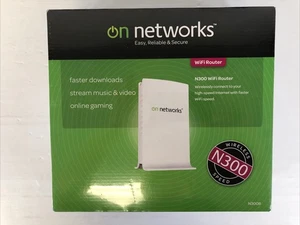 On Networks N300 WiFi Router Faster Downloads Stream Music Video Online Gaming - Picture 1 of 5