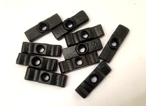 Black Turn Button 38mm, plain (A.Perry015-0038bk-1) pack of 10 - Picture 1 of 3