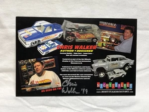 HOT WHEELS 2019 19TH NATIONALS HANDSIGNIERT CHRIS WALKER 5 1/2 X 8 1/2 KARTE - Bild 1 von 2
