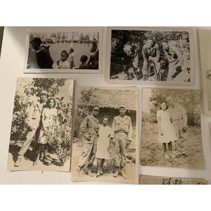 Vintage Black Soldier Snapshots 1940-1950 World War II & Korea  - Picture 1 of 10