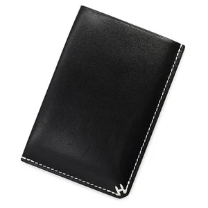 HERMES H Sellier Card Holder Box calfskin, Noir (Black) - Picture 1 of 10