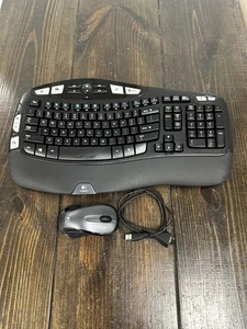 Logitech MK550 K350 Wireless Wave Ergonomic Keyboard W/ USB Receiver, Mouse M510 - Bild 1 von 24