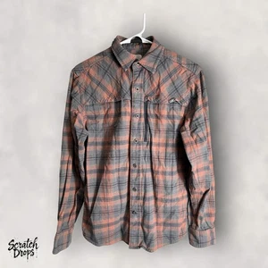 Ascend Men's Plaid Long Sleeve Shirt Small Button Up Outdoor Hiking Casual M02 - Picture 1 of 3