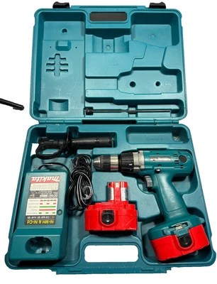 Makita 6343D 18 Volt 1/2-Inch Cordless Drill/Driver Kit Hard Case TESTED - Image 1 of 4