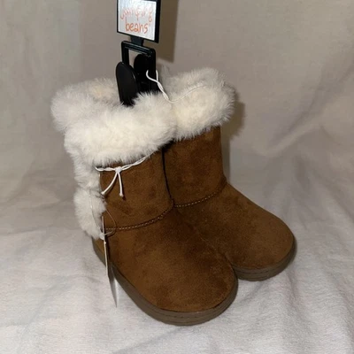 Nuevas botas noraa jumping frijoles para niñas pequeñas talla 5T castaño Foto 1 de 4