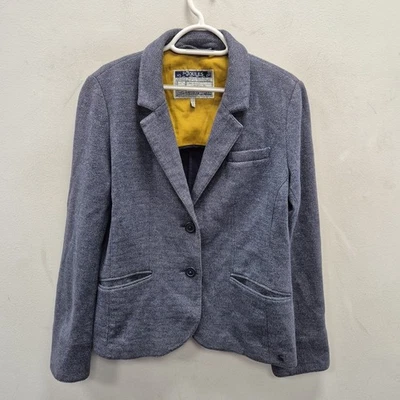 Joules Henford Herringbone Blue Tweed Country Hacking Blazer Jacket Size Uk 16 - Image 1 of 4