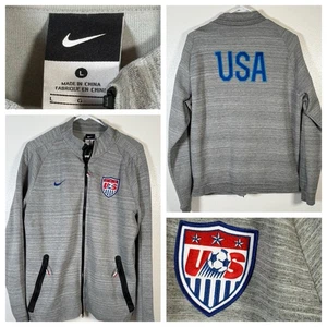 Nike Tech USA Soccer Team Training Jacket Full Zip Up Men’s Size Large - Picture 1 of 11