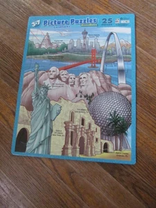 Vintage - Puzzle Patch - 25 Teile Bilderpuzzle - USA LANDMARKS - 1999 - Bild 1 von 4