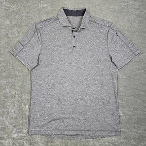 Lululemon Polo Shirt Mens Medium Athletic Golf Performance Short Sleeve Stretch - Picture 1 of 7