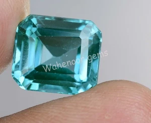 Unheated 7.65 Ct Natural Paraiba Tourmaline Greenish Neon Blue Copper Gemstone - Picture 1 of 5