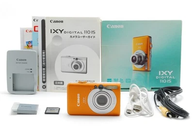 [COMO NUEVA] Cámara digital Canon IXY 110 IS PowerShot 16,0 MP rosa naranja con caja Japón Foto 1 de 4