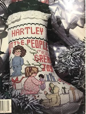 Christmas Stocking Cross Stitch pattern CABBAGE PATCH KIDS and birth sampler - Image 1 of 4