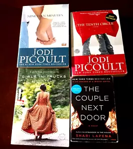 Lot of 4 books: 2-Picoult, Katie Couch, & Shari Lapena Pre-owned - Picture 1 of 2