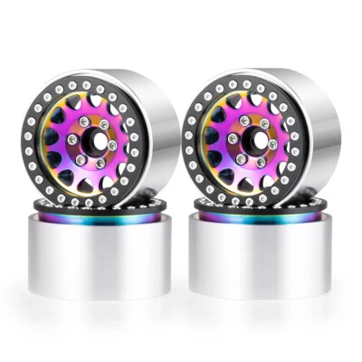 Llanta de rueda Beadlock colorida de 1,9 pulgadas FLYXM 35 mm para 1/10 RC axial SCX10 TRX4, etc. Foto 1 de 4