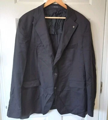 New! TAGLIATORE Italy Men's Navy Wool Blazer Sport Coat Career Casual Size 60 R - Image 1 of 4