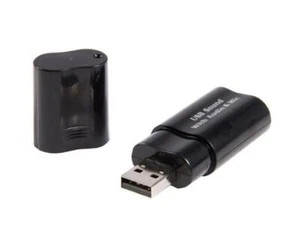 Startech ICUSBAUDIOB USB Stereo 3.5mm Audio Adapter External Sound Card Black - Picture 1 of 5