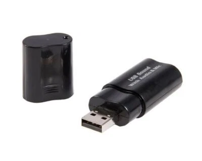 Startech ICUSBAUDIOB USB Stereo 3.5mm Audio Adapter External Sound Card Black - Image 1 of 4