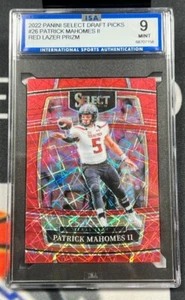 Selecciones de draft ISA 9 2022 Panini Select Red Lazer Prizm #26 Patrick Mahomes II - Imagen 1 de 1