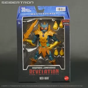 MER-MAN Masters of the Universe Masterverse Revelation MOTU Mattel 2023 Nuovo - Foto 1 di 7