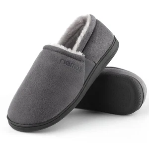 riemot Cozy Memory Foam Moccasin Slippers Mens Womens Home House Shoes - Picture 1 of 32