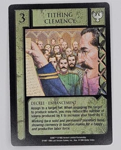 DUNE CCG JUEZ DEL CAMBIO 2 JOTC DIEZMO CLEMENCIA TARJETA RARA ÚLTIMO UNICORNIO 1998 - Imagen 1 de 2