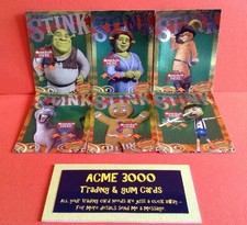 Inkworks 2007 Shrek The Third - Set Of 6 Scratch & Stink Cards