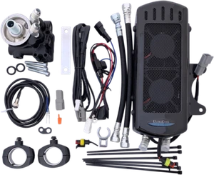 ULTRACOOL 2023 Indian Chief Bobber Dark Horse INDIAN OIL COOLER SIDE MOUNT BLACK - Picture 1 of 1