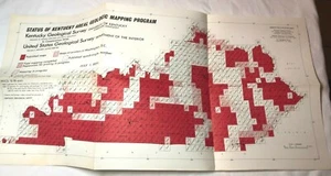 PROGRAMA DE MAPEO GEOLÓGICO STATUS OF KENTUCKY 1 DE JULIO DE 1971 KY ENCUESTA GEOLÓGICA - Imagen 1 de 3
