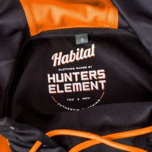 Hunters Element Tradie Summer UPF30 Hooded T-Shirt Fluoro Orange L - Picture 1 of 1