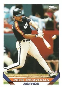 1993 Topps Baseball #7 - Pete Incaviglia - Houston Astros - Picture 1 of 2