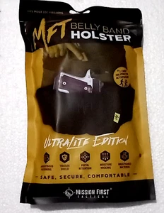 MFT Belly Band Ultra Lite Holster Conceal Carry Black Waist 26”-52” Activewear - Picture 1 of 5