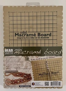 BeadSmith® Mini Macrame Board Tool for Easy Cord Management with Notches - Picture 1 of 2