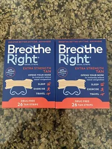2 Pack Breathe Right Extra Strength Nose Strips - Free Shipping - Picture 1 of 1