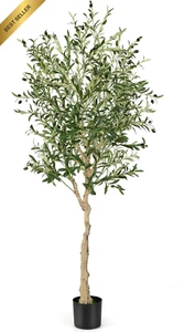 182Cm Artificial Olive Tree with Realistic Branches & Fruits - Picture 1 of 12