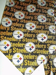STEELERS NFL Men's Neck Tie 100% Silk NWT - Picture 1 of 4