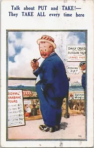 Cómic Funny Talk about Put and Take!... Postal vintage B130 - Imagen 1 de 2