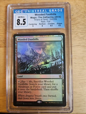 MTG Wooded Foothills 249/269 FOIL RARE CGC 8.5 NM/Mint+ Magic the Gathering 2014 - Image 1 of 4