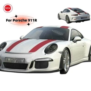 For Porsche 911R Bonnet Roof Rear Vinyl Sticker Graphics Decal Racing Stripe Kit - Picture 1 of 4
