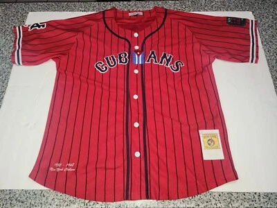 Camiseta de béisbol roja Headgear Classics New York Cubans Liga Negra XL Foto 1 de 4