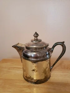 MANNING BOWMAN & CO VERNICKELTE KAFFEE TEEKANNE  - Bild 1 von 5