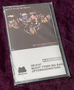 RARE 1989 MCCOY TYNER BIG BAND UPTOWN/DOWNTOWN SEALED CASSETTE MILESTONE JAZZ - Picture 1 of 3