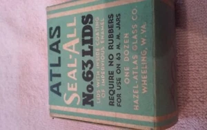 Vintage Atlas Seal All Lids Box w/ lids from Wheeling WV - Picture 1 of 2