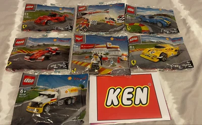LEGO SHELL V-POWER FERRARI SET  40190 40191 40192 40193 40194 40195 40196 Rare - Image 1 of 2