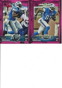 2015 Topps Pink #499 Calvin Johnson Fantasy Studs Detroit Lions Card # 315 - Picture 1 of 1