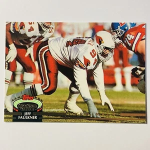 Tarjeta de fútbol americano Stadium Club 1992 #158 Jeff Faulkner Phoenix Cardinals Tc4 - Imagen 1 de 2