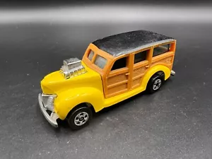 Vintage Hot Wheels 40s Woodie Yellow Blackwalls Bw Malaysia Base Late 80s! - Picture 1 of 4
