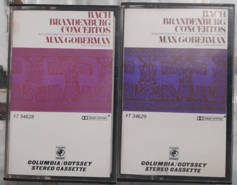 Bach - Brandenburg Concertos Goberman Vol. 1&2 Cassette Tapes NM - Image 1 of 1