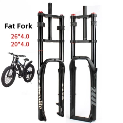 20/26x4.0 Tire Double Shoulder Snow MTB Beach Bike Suspension Air Fat Fork 160MM - Image 1 of 4