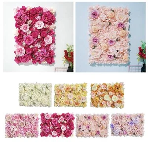 Flower Panels 24"x16" Flower Romantic Artificial Floral Backdrop - Picture 1 of 32